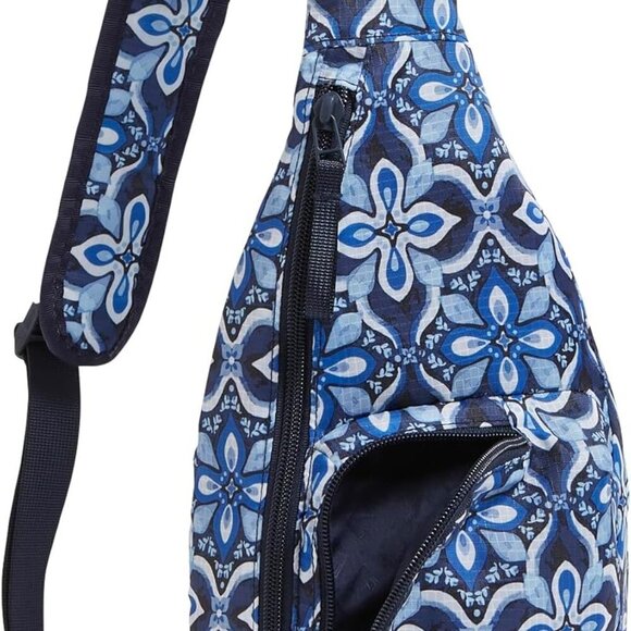 Ripstop Mini Sling Backpack, Raindrop Medallion - Picture 4 of 6